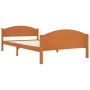 Estructura de cama madera maciza pino marrón miel 120x200 cm de vidaXL, Camas y somieres - Ref: Foro24-322038, Precio: 153,16...