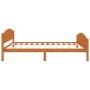 Estructura de cama madera maciza pino marrón miel 120x200 cm de vidaXL, Camas y somieres - Ref: Foro24-322038, Precio: 153,16...