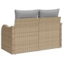 Sofá de jardín Beige 121 x 62 x 69 cm ratán sintético en Sofás de exterior | Comprar online en Foru.es
