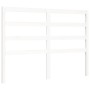 Estructura de cama con cabecero madera maciza blanco 140x200 cm de vidaXL, Camas y somieres - Ref: Foro24-3191907, Precio: 12...