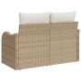 Sofá de jardín Beige 121 x 62 x 69 cm ratán sintético en Sofás de exterior | Comprar online en Foru.es