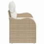 Sofá de jardín Beige 121 x 62 x 69 cm ratán sintético en Sofás de exterior | Comprar online en Foru.es