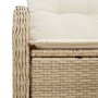 Sofá de jardín Beige 121 x 62 x 69 cm ratán sintético en Sofás de exterior | Comprar online en Foru.es