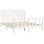 Estructura de cama con cabecero madera pino blanco 140x200 cm de vidaXL, Camas y somieres - Ref: Foro24-3188167, Precio: 145,...