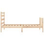 Estructura de cama con cabecero madera maciza 90x200 cm de vidaXL, Camas y somieres - Ref: Foro24-3192021, Precio: 87,36 €, D...