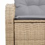 Sofá de jardín Beige 124 x 62 x 69cm ratán sintético en Sofás de exterior | Comprar online en Foru.es