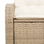 Sofá de jardín Beige 124 x 62 x 69cm ratán sintético en Sofás de exterior | Comprar online en Foru.es