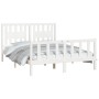 Estructura de cama con cabecero madera pino blanco 120x200 cm de vidaXL, Camas y somieres - Ref: Foro24-3188162, Precio: 132,...