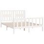 Estructura de cama con cabecero madera pino blanco 120x200 cm de vidaXL, Camas y somieres - Ref: Foro24-3188162, Precio: 132,...
