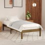 Estructura de cama madera maciza pino marrón miel 100x200 cm de vidaXL, Camas y somieres - Ref: Foro24-810010, Precio: 71,63 ...