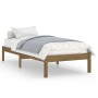 Estructura de cama madera maciza pino marrón miel 100x200 cm de vidaXL, Camas y somieres - Ref: Foro24-810010, Precio: 71,63 ...
