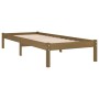 Estructura de cama madera maciza pino marrón miel 100x200 cm de vidaXL, Camas y somieres - Ref: Foro24-810010, Precio: 71,63 ...