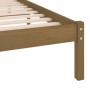 Estructura de cama madera maciza pino marrón miel 100x200 cm de vidaXL, Camas y somieres - Ref: Foro24-810010, Precio: 71,63 ...
