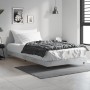 Estructura de cama madera de ingeniería gris hormigón 100x200cm de vidaXL, Camas y somieres - Ref: Foro24-832161, Precio: 96,...