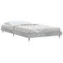 Estructura de cama madera de ingeniería gris hormigón 100x200cm de vidaXL, Camas y somieres - Ref: Foro24-832161, Precio: 96,...