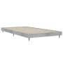 Estructura de cama madera de ingeniería gris hormigón 100x200cm de vidaXL, Camas y somieres - Ref: Foro24-832161, Precio: 96,...