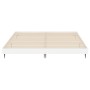 Estructura de cama madera de ingeniería blanco brillo 120x200cm de vidaXL, Camas y somieres - Ref: Foro24-832255, Precio: 109...