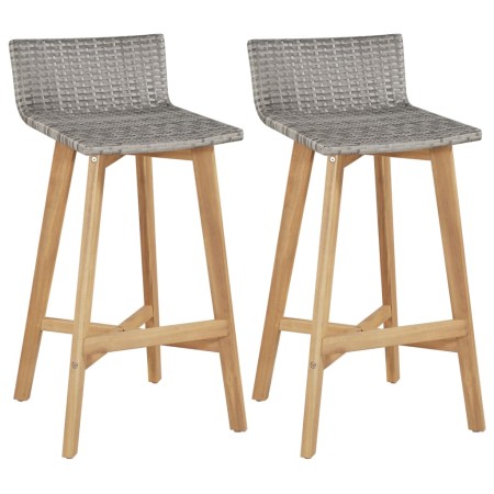Taburetes de cocina 2 unidades madera maciza acacia de vidaXL, Sillas de jardín - Ref: Foro24-44229, Precio: 140,82 €, Descue...