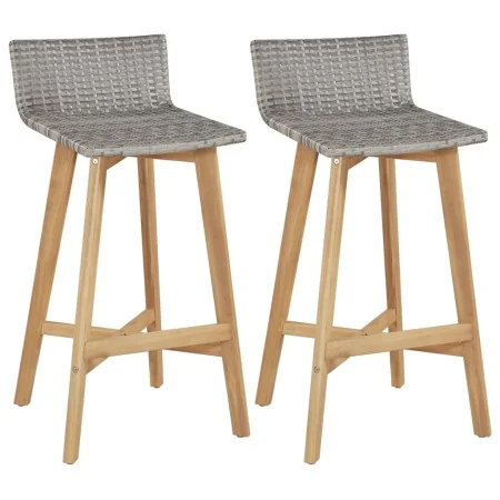Taburetes de cocina 2 unidades madera maciza acacia de vidaXL, Sillas de jardín - Ref: Foro24-44229, Precio: 133,17 €, Descue...