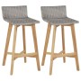 Taburetes de cocina 2 unidades madera maciza acacia de vidaXL, Sillas de jardín - Ref: Foro24-44229, Precio: 140,82 €, Descue...