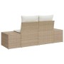 Sofá de jardín Beige 123 x 62 x 69cm ratán sintético en Sofás de exterior | Comprar online en Foru.es