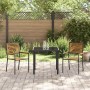 Sillas apilables de jardín 2 pcs Marrón y Negro en Sillas de jardín | Comprar online en Foru.es