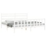 Estructura de cama con cabecero madera maciza blanco 200x200 cm de vidaXL, Camas y somieres - Ref: Foro24-3192057, Precio: 15...