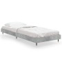 Estructura de cama madera de ingeniería gris hormigón 75x190 cm de vidaXL, Camas y somieres - Ref: Foro24-832209, Precio: 86,...