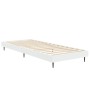 Estructura de cama madera de ingeniería blanca 75x190 cm de vidaXL, Camas y somieres - Ref: Foro24-832309, Precio: 82,15 €, D...
