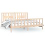 Estructura de cama con cabecero madera maciza de pino 200x200cm de vidaXL, Camas y somieres - Ref: Foro24-3188186, Precio: 14...