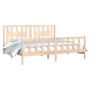 Estructura de cama con cabecero madera maciza de pino 200x200cm de vidaXL, Camas y somieres - Ref: Foro24-3188186, Precio: 14...