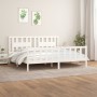 Estructura de cama con cabecero madera de pino blanco 180x200cm de vidaXL, Camas y somieres - Ref: Foro24-3188182, Precio: 17...