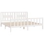 Estructura de cama con cabecero madera de pino blanco 180x200cm de vidaXL, Camas y somieres - Ref: Foro24-3188182, Precio: 17...