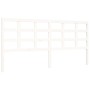 Estructura de cama con cabecero madera maciza blanco 200x200 cm de vidaXL, Camas y somieres - Ref: Foro24-3192122, Precio: 15...