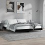 Estructura de cama madera de ingeniería negra 200x200 cm de vidaXL, Camas y somieres - Ref: Foro24-832110, Precio: 124,11 €, ...