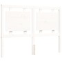 Estructura cama de matrimonio con cabecero madera maciza blanco de vidaXL, Camas y somieres - Ref: Foro24-3192137, Precio: 13...