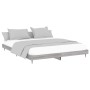 Estructura de cama madera de ingeniería gris Sonoma 180x200 cm de vidaXL, Camas y somieres - Ref: Foro24-832227, Precio: 121,...