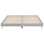 Estructura de cama madera de ingeniería gris Sonoma 180x200 cm de vidaXL, Camas y somieres - Ref: Foro24-832227, Precio: 121,...
