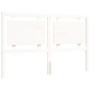 Estructura de cama matrimonio con cabecero madera maciza blanco de vidaXL, Camas y somieres - Ref: Foro24-3192172, Precio: 16...