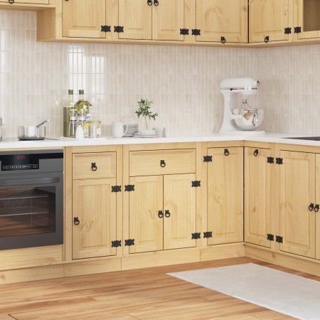 Armario con cajón Miel 60 x 46 x 81,5 cm Madera de pino macizo en Armarios de cocina | Comprar online en Foru.es