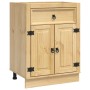 Armario con cajón Miel 60 x 46 x 81,5 cm Madera de pino macizo en Armarios de cocina | Comprar online en Foru.es