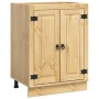Armario con puerta Miel 60 x 46 x 81,5 cm Madera de pino macizo en Armarios de cocina | Comprar online en Foru.es