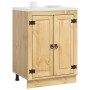 Armario con puerta Miel 60 x 46 x 81,5 cm Madera de pino macizo en Armarios de cocina | Comprar online en Foru.es