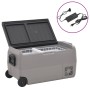 Nevera con ruedas y adaptador PP y PE negro y gris 50 L de vidaXL, Neveras - Ref: Foro24-3154639, Precio: 438,47 €, Descuento: %