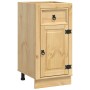 Armario con cajón Miel 40 x 46 x 81,5 cm Madera de pino macizo en Armarios de cocina | Comprar online en Foru.es