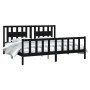 Estructura de cama con cabecero madera de pino negro 200x200cm de vidaXL, Camas y somieres - Ref: Foro24-3188190, Precio: 209...