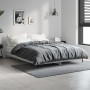 Estructura de cama madera de ingeniería gris hormigón 140x190cm de vidaXL, Camas y somieres - Ref: Foro24-832281, Precio: 116...