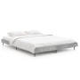 Estructura de cama madera de ingeniería gris hormigón 140x190cm de vidaXL, Camas y somieres - Ref: Foro24-832281, Precio: 116...
