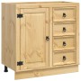 Armario con cajón Miel 80 x 46 x 81,5 cm Madera de pino macizo en Armarios de cocina | Comprar online en Foru.es