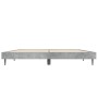 Estructura de cama madera de ingeniería gris hormigón 140x190cm de vidaXL, Camas y somieres - Ref: Foro24-832281, Precio: 116...